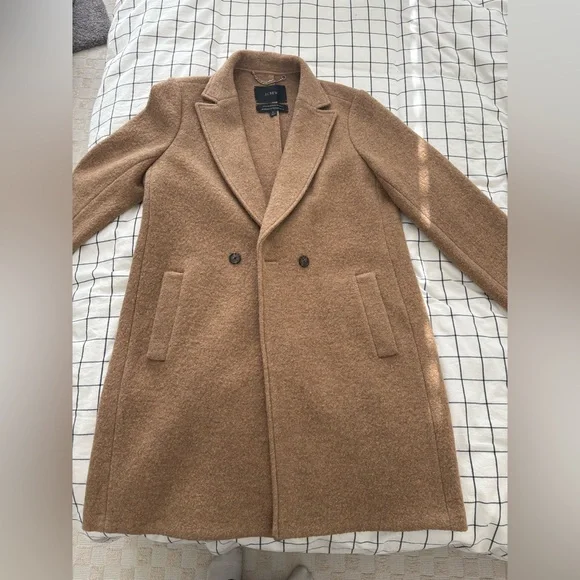 J. CREW DAPHNE TOPCOAT IN ITALIAN BOILED WOOL - Picture 4 of 5